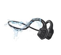 Conduction Labs Freestyle - Auriculares de Diadema con micrófono de conducción ósea para natación, Color Negro y Gris