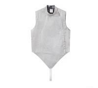 Conductive Foil Fencing Lame Chaqueta para Entrenamiento y Partido, Chaleco con Costuras Reforzadas, Unisex Plateado Lamé Top Talla 38-60 (44#)