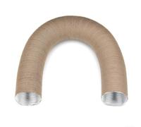 Conducto de aire flexible del papel de aluminio de 25m m, manguera acanalada resistente al calor para la ventilación del calentador, conductos extensibles del PVC con la capa protectora