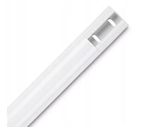 Conducto de Aluminio, 110 x 3,3 x 1,8 cm, Puede Contener hasta 5 Cables, para atornillar o Pegar semicircular, se Puede acortar, para Escritorio, Pared, Base, Suelo, etc