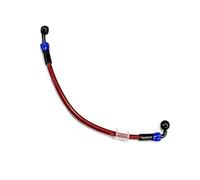 Conducto de Freno Accesorios para Manguera De Freno Trenzada Acero Inoxidable para Motocicleta M10 0° A 90°, Tubo Aceite Y Embrague con Banjo Giratorio 360 Grados(210cm)