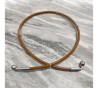 Conducto de Freno Manguera De Freno Acero Trenzado para Motocicleta, Accesorio Universal 10 A 500 Cm, para Tubo Aceite Hidráulico, Banjo, 28 A 90°, M10(50cm)