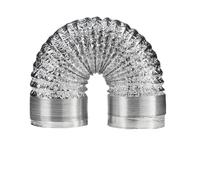 Conducto de ventilación flexible de tubo de aluminio de doble capa de ∅ 150 mm adecuado for extractores de aire de cocina, baños, secadoras y carpas de cultivo de 1,5 a 6 m(4M_160MM)