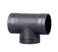 Conducto en T de 80 mm para calentador Webasto, manguera de ventilación de salida de aire caliente de plástico compatible con tubo de 80 mm, conector de pieza en T negro para aire acondicionado de