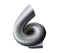 Conducto Flexible De Aluminio For Ventilación, Conducto De Escape Telescópico, Tubo De Humos For Campana Extractora De Cocina, Tubo De Descarga Duradero De 150 Cm Y 3 Metros.(Silver 110CM)