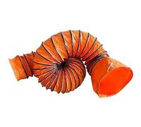 Conducto flexible de PVC for extractor de ventilador utilitario - Manguera ajustable for conductos de climatización con alambre de acero(L8mx400mm)