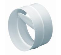 Conducto Válvula Antiretorno 100 mm redondo rígido tubo conector con obturador ko100 - 22