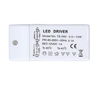 Conductor de alimentación LED de 12W - salida estable de 12V CC, IP67 con protección contra sobrecarga para luces de tira LED e iluminación exterior