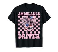 Conductor de Ambulancia paramédico EMT Emergencia Chica mamá Coqueta Camiseta