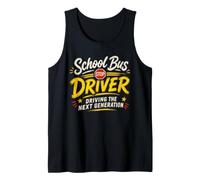 Conductor de autobús de Regreso a Clases conduciendo la próxima generación Camiseta sin Mangas