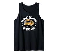 Conductor de autobús escolar ENTREGA DE ESTUDIANTES ROCKSTAR Gracias Drive Camiseta sin Mangas