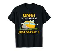 Conductor de autobús Escolar Humor Radio Código Deja de Hablar Estilo de Cita Camiseta