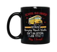 Conductor De Autobús Escolar Porque Es Un Hacedor De Milagros Increíble Tazas Té Novedad Tazón De Café Graciosa Tazas De Regalo Regalos Novedosos Para Novios Navidad Oficina 330ml