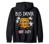 Conductor de autobús Fuera de Servicio Último día de Clases Verano a la Playa Sudadera con Capucha