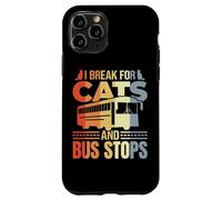 Conductor de Autobús Gato Broma Transporte Escolar Carcasa para iPhone 11 Pro