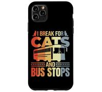 Conductor de Autobús Gato Broma Transporte Escolar Carcasa para iPhone 11 Pro MAX