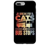 Conductor de Autobús Gato Broma Transporte Escolar Carcasa para iPhone 7 Plus/8 Plus