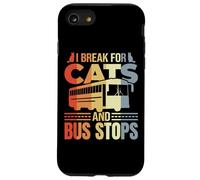 Conductor de Autobús Gato Broma Transporte Escolar Carcasa para iPhone SE (2020) / 7/8