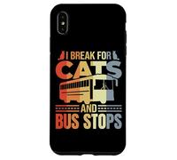 Conductor de Autobús Gato Broma Transporte Escolar Carcasa para iPhone XS MAX