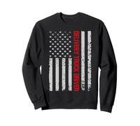Conductor de camión de reparto Dad 18 Wheeler Trucker Daddy Hombres Sudadera