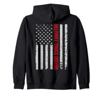 Conductor de camión de reparto Dad 18 Wheeler Trucker Daddy Hombres Sudadera con Capucha
