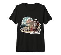 Conductor de camión Sasquatch Trucker Trucker Truckie Vintage Gas Camiseta Premium