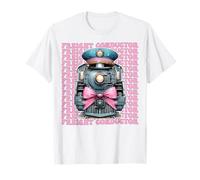 Conductor de Carga Conductor de Tren Locomotora Chica Coqueta Arco Camiseta