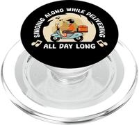 Conductor de Entrega de Alimentos Motor eléctrico Scooter Pizza Courier PopSockets PopGrip para MagSafe