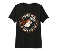 Conductor de Temporada Espeluznante Fantasma de Carreras de Halloween Camiseta Premium