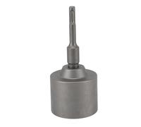 Conductor de varilla de tierra de acero forjado, conductor de varilla de puesta a tierra de poste en T de servicio pesado para taladro percutor, herramienta a prueba de impactos (65mm)
