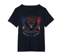 Conductor designado de Old Glory Camiseta, Mujer Tallas Grandes, Negro, 4XL Grande