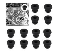 Conductos de Goma, 12 Piezas Pies de Goma, Pies de Goma Oxidado Gomas Para Parrilla de Cocina Para Hornillos de Autocaravanas, Compatible con Dometic, Smev, Thetford Y Varillas de 5 mm Cocinas A Gas