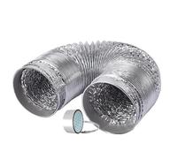 Conductos flexibles de aluminio, Manguera de ventilación for secadora, conducto aluminio sin aislamiento, manguera(1.5m,150mm)