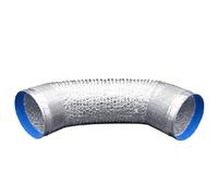 Conductos flexibles de aluminio y PVC. Manguera de conducto aluminio, diámetro 80-300 mm, longitud 1,5-5 m, con 2 abrazaderas y cinta(3m 200mm)