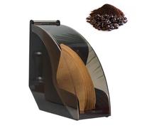 Cone Coffee Filter Holder, Paper Storage Box, Acrylic Organizer, Transparente Design, Dustproof Cover, 100-Piece Capacity, Easy Access, Space Saving, Perfect for Coffee Shop, Home, Countertop
