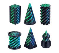Cone Fidget Toy - Juguetes de de estrés, 6 piezas 3D Printed Desk Decor | for Kids Teens Adults Students Home Office Travelers Classroom Car Ride Studying Working Meditation Travels