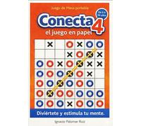 CONECTA 4 - EL JUEGO EN PAPEL - juego de mesa portable: Diviértete y estimula tu mente