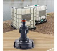 Conecta mangueras y grifos con adaptador de tanque IBC Accesorio de drenaje de polipropileno para un uso fácil (A)