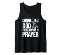 Conectado con Dios La Contraseña es Oración Camiseta sin Mangas