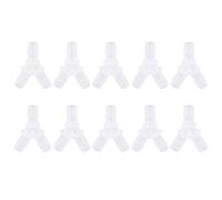 Conectado de Tipo Y Transparente de 10 Piezas con Alta Resistencia para Tanques de Pescado, Acuarios 3 Wegs -plugs para una Buena Conectividad Hecha de Material de Plástico, que Se Puede Usar en (8mm)