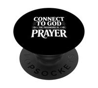 Conéctate con Dios La Contraseña es Oración PopSockets PopGrip Adhesivo