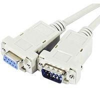 CONECTICPLUS - Alargador RS232 DB9 (0,50 m), Color Beige