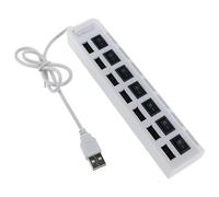 Conectividad sin esfuerzo con nuestro concentrador USB; los indicadores LED azules garantizan una fácil monitorización de cada puerto.