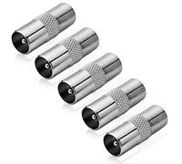 conecto Adaptador F hembra a conector coaxial IEC, adaptador de antena entre conector F e IEC para cable satélite y DVB-T