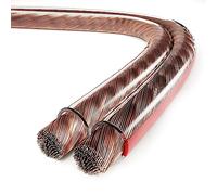 conecto cable altavoz, cable altavoz CCA, 2x2,50mm² color: transparente 20 metros