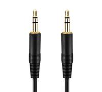 Conecto cable audio, jack 3,5mm a jack 3,5mm, negro, 1m