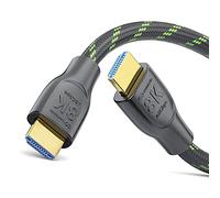 conecto Cable Connect HDMI 2.1, 8K UltraHD, Cable HDMI 8K 60Hz / 4K 120Hz, Transferencia de Datos 48 GB/s, Negro/Verde, 2,00 m