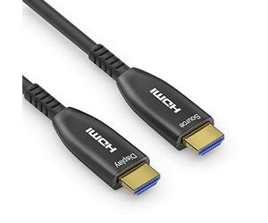 Conecto cable extensor active 4K HDMI 2.0 AOC, cable híbrido (fibra óptica/cobre), negro, 15m