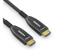 Conecto cable extensor active 8K HDMI 2.1 AOC, cable híbrido (fibra óptica/cobre), negro, 20m
