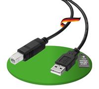 Conecto cable USB 2.0, conector USB A a USB B, negro, 3m